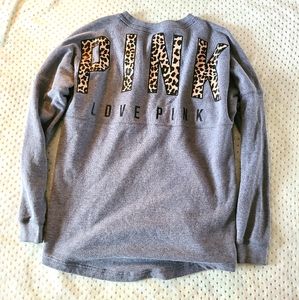 Gray cheetah print pink